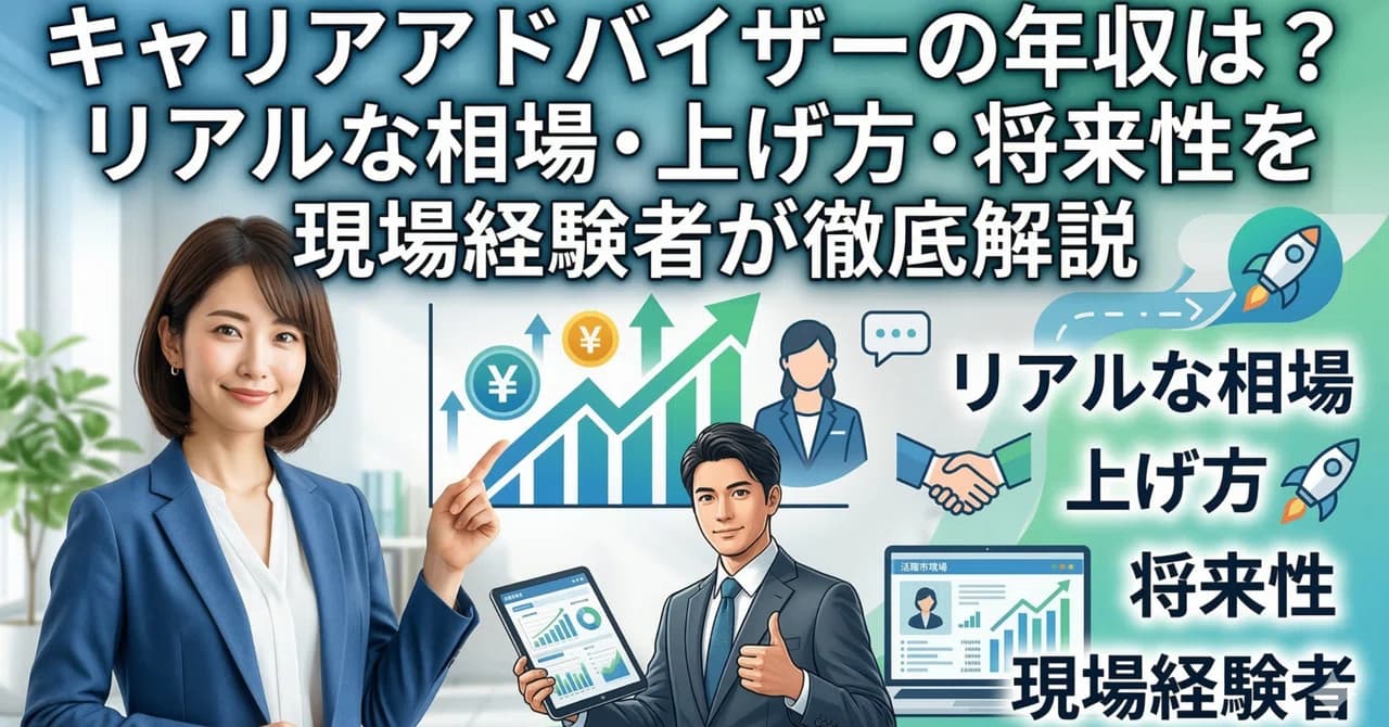キャリアアドバイザーの年収は?リアルな相場・上げ方・将来性を現場経験者が徹底解説