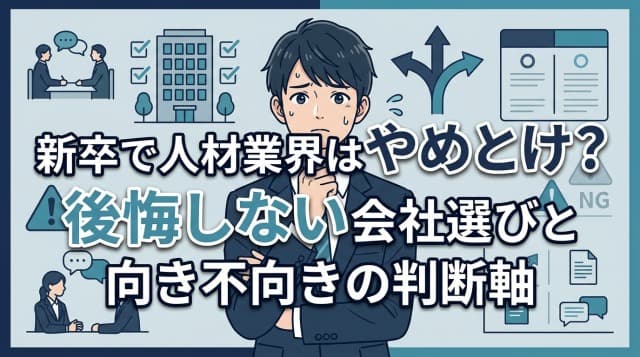 新卒で人材業界はやめとけ
