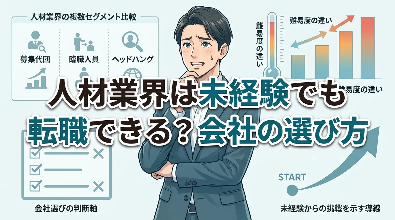 人材業界への未経験転職は可能か?