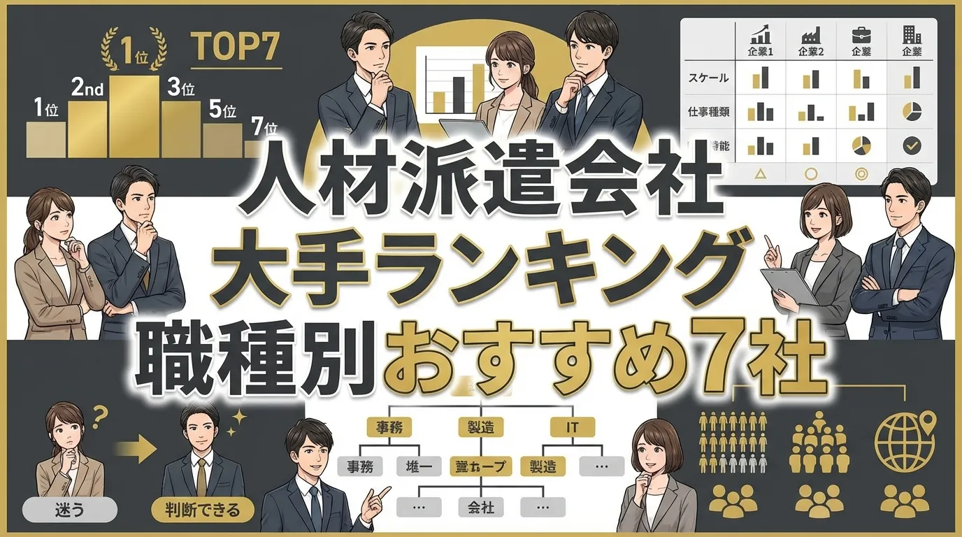 人材派遣会社の大手ランキングを徹底比較