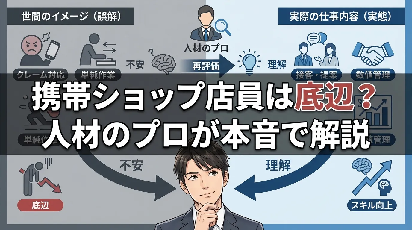 携帯ショップ店員は底辺なのか?