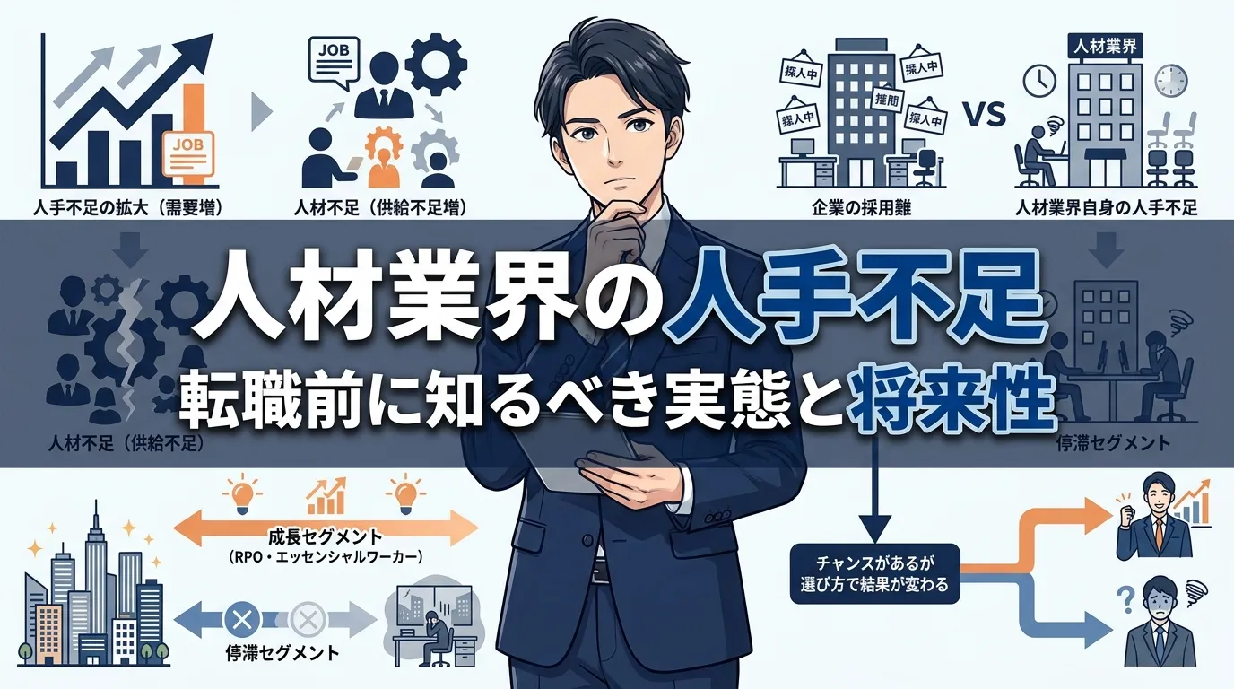 人材業界の人手不足はなぜ深刻なのか?