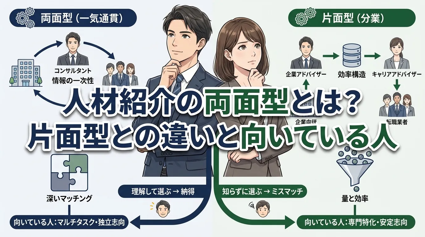 人材紹介の両面型とは?