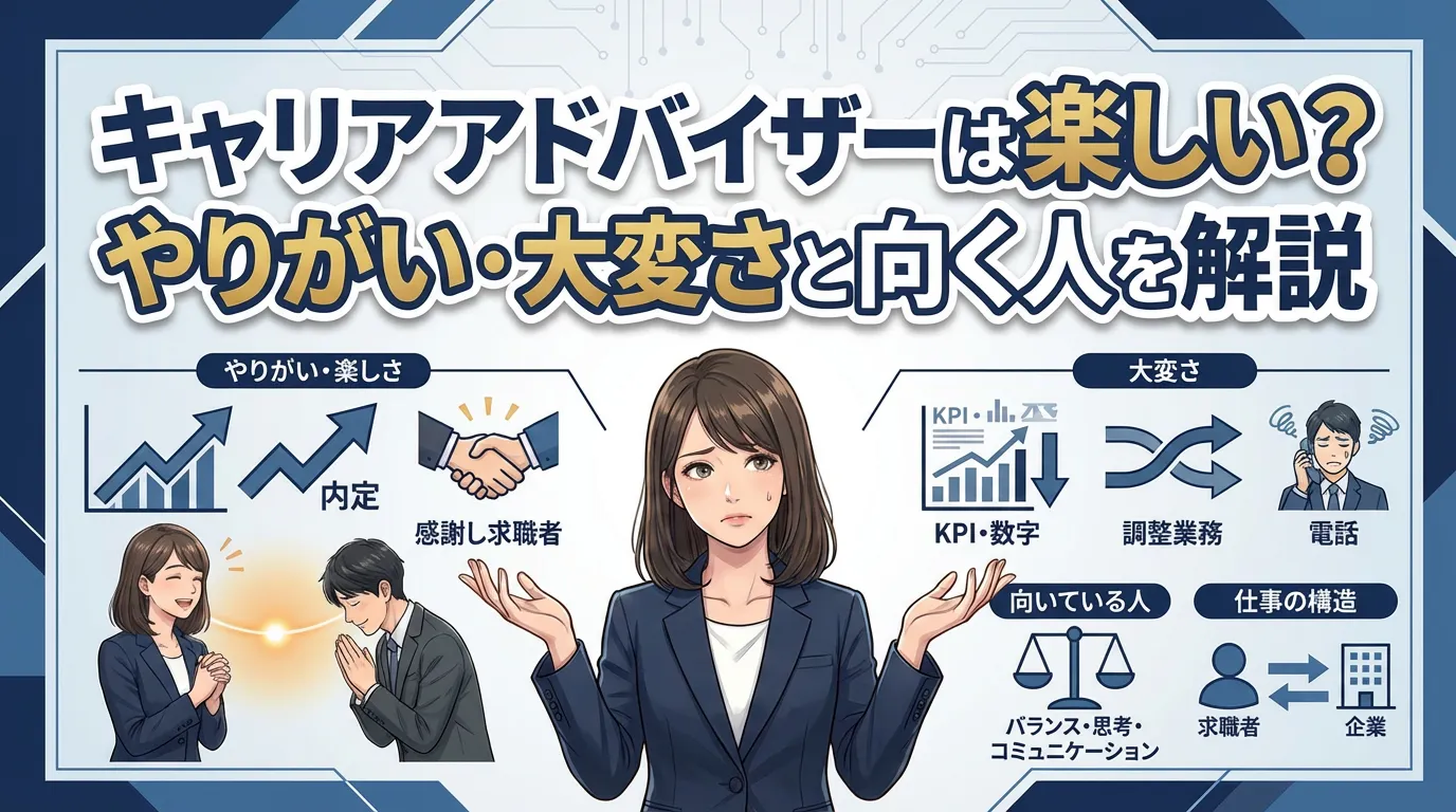 キャリアアドバイザーは楽しい仕事?