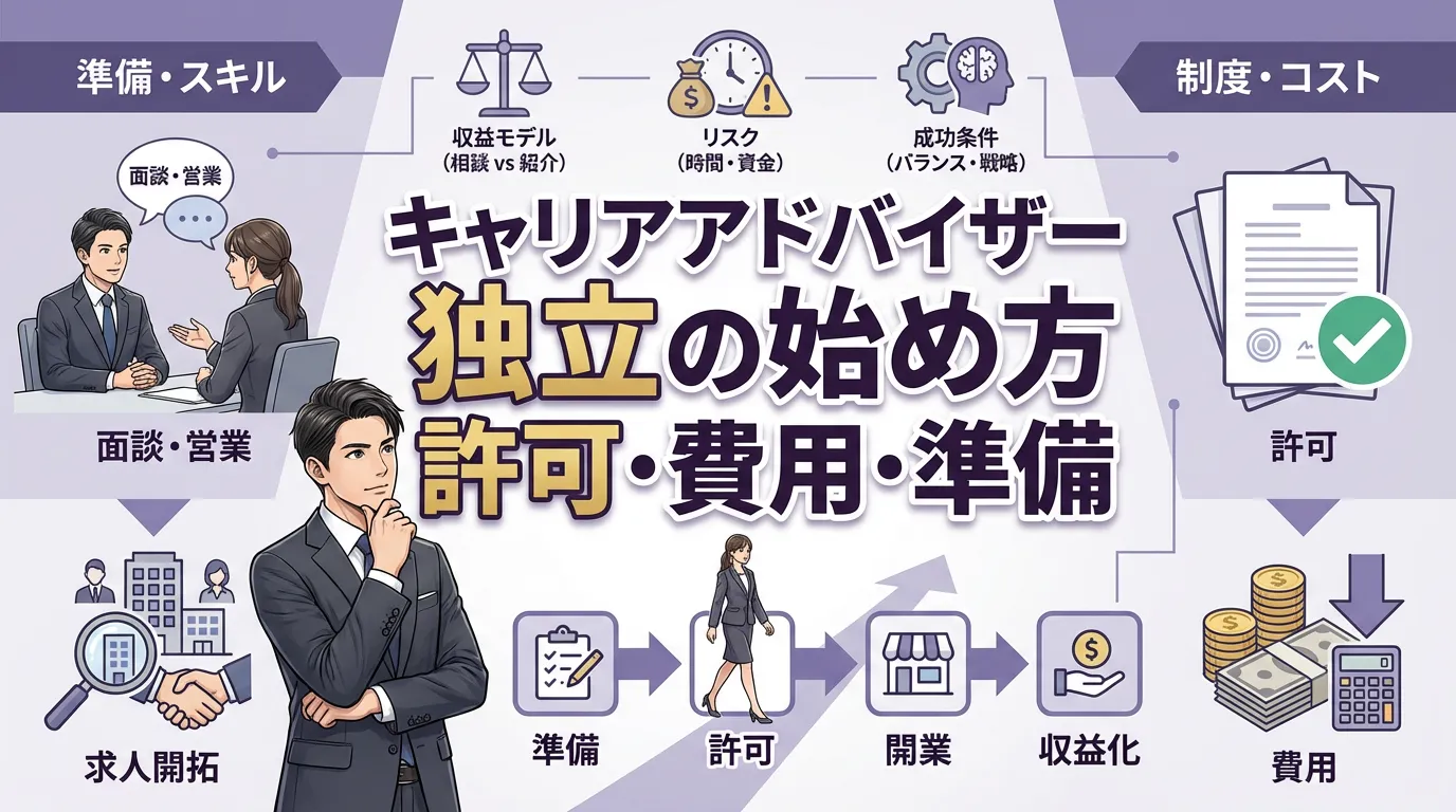 キャリアアドバイザーで独立するには?