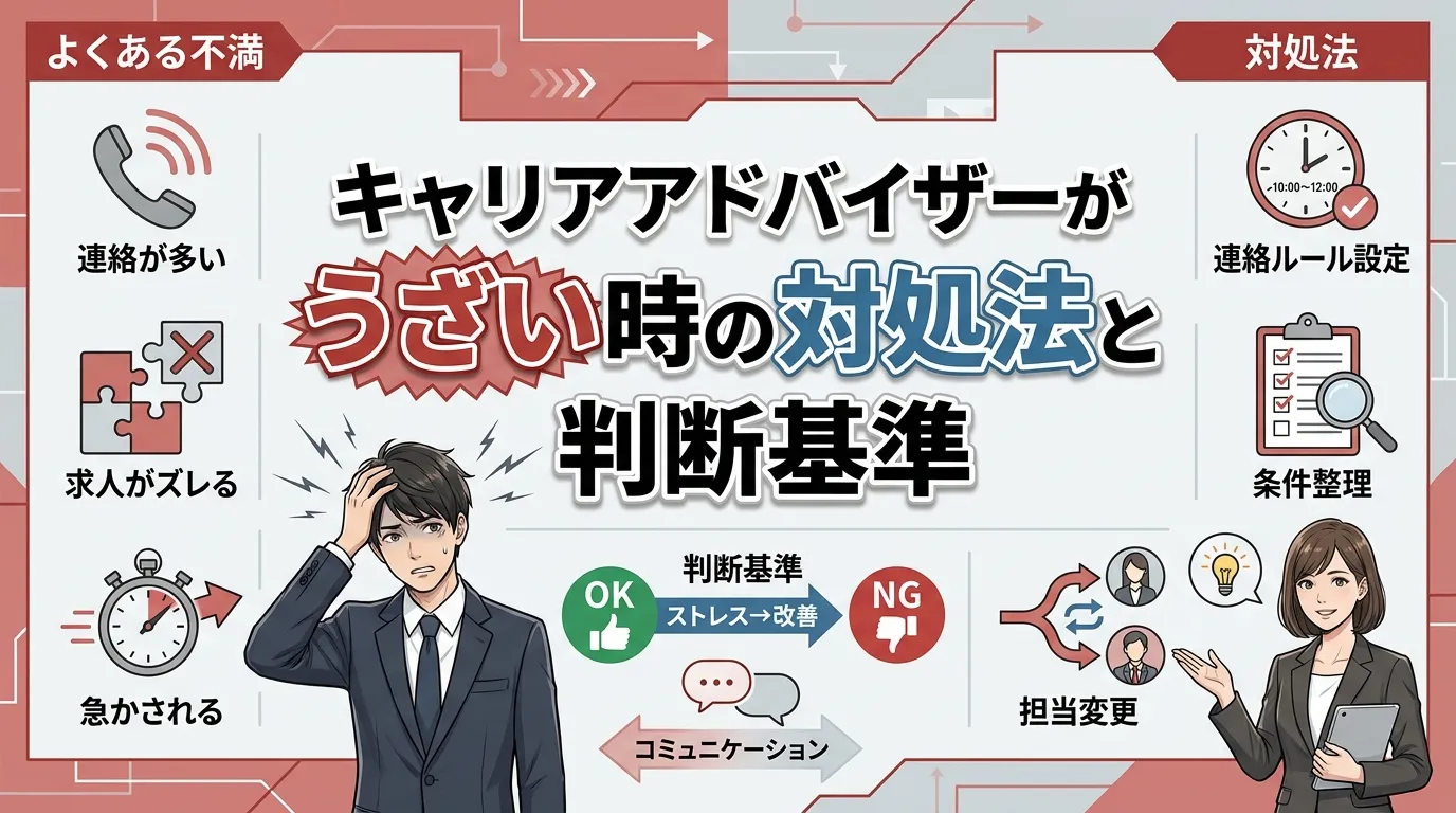 キャリアアドバイザーがうざいと感じる理由
