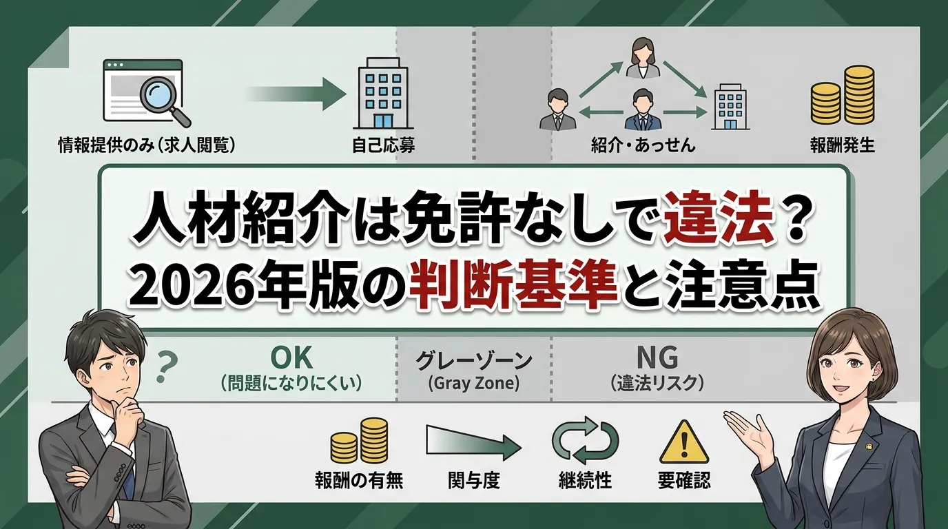 人材紹介は免許なしでできる?