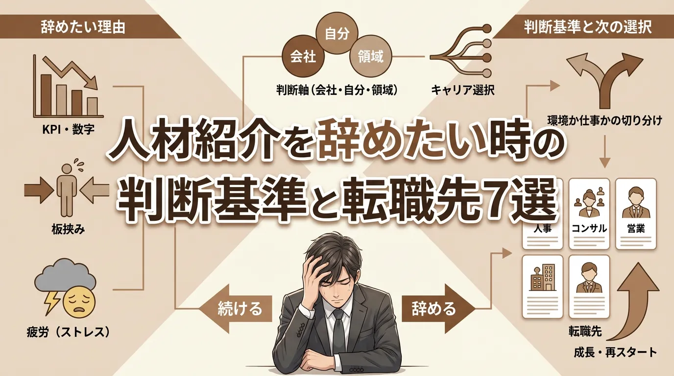 人材紹介を辞めたい人へ