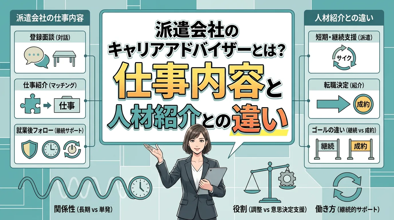 派遣会社のキャリアアドバイザーとは
